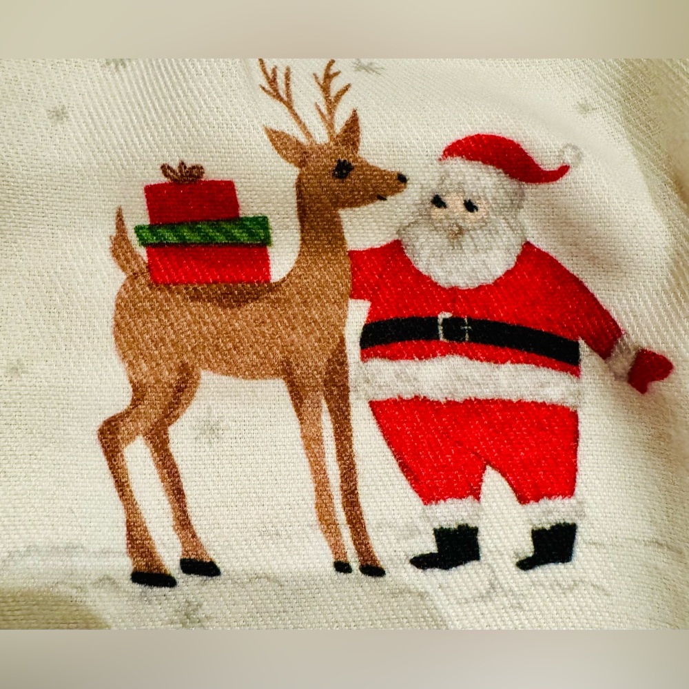 New Pottery Barn Kids Flannel Nightgown size 2T Heritage Santa - Picture 4 of 14